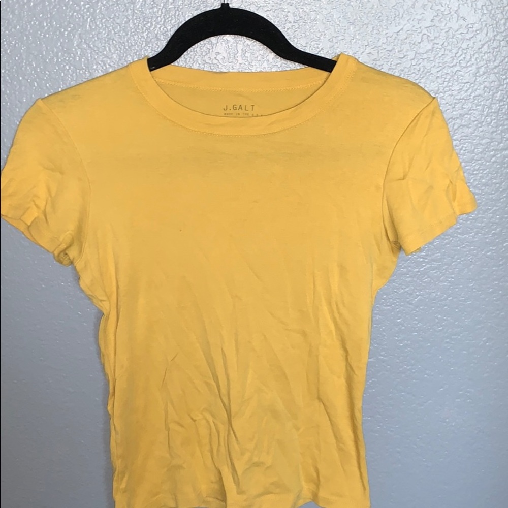 Basic Yellow Tee from Brandy Melville